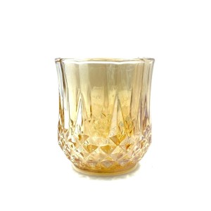 JOGO COPO DE VIDRO GOLD 6PCS