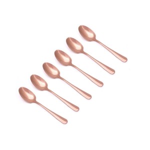 JOGO DE COLHER INOX ROSE 6PCS
