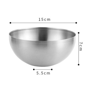 TIGELA DE INOX PRATEADO 15CM