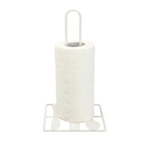 PORTA PAPEL TOALHA DE INOX BRANCO