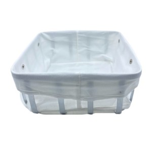 CESTO PARA PÃES ARAMADO DE INOX DOURADO