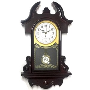 RELÓGIO DE PAREDE COM PÊNDULO