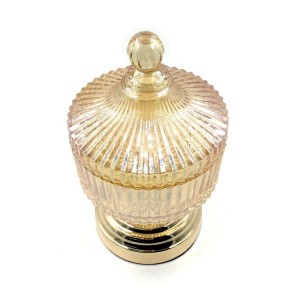 BOMBONIERE DE VIDRO GOLD