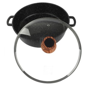 PANELA DE ALUMINIO REVESTIMENTO CERÂMICO 24CM